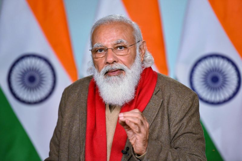 New Delhi: Prime Minister Narendra Modi delivers the inaugural address at the National Metrology Conclave, through video conference, in New Delhi, Monday, Jan. 4, 2021. (PIB/PTI Photo)